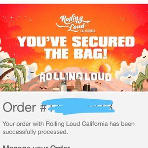 Rolling Loud California Ticket (One)